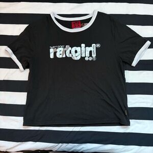 Marc jacobs heaven x deftones ratgirl stray rats ringer baby tee!